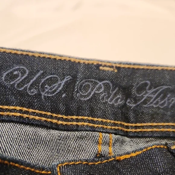 EUC U.S. Polo Assn. Jean Shorts Size 5/6 Dark Blue - Picture 3 of 11